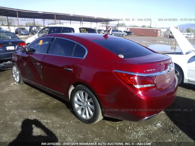 1G4GA5G36EF195207 - 2014 BUICK LACROSSE RED photo 3