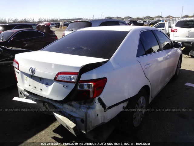 4T1BF1FKXCU549414 - 2012 TOYOTA CAMRY SE/LE/XLE 白色 照片 4