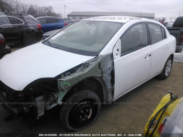 3N1AB61E38L729624 - 2008 NISSAN SENTRA 2.0/2.0S/2.0SL WHITE photo 2