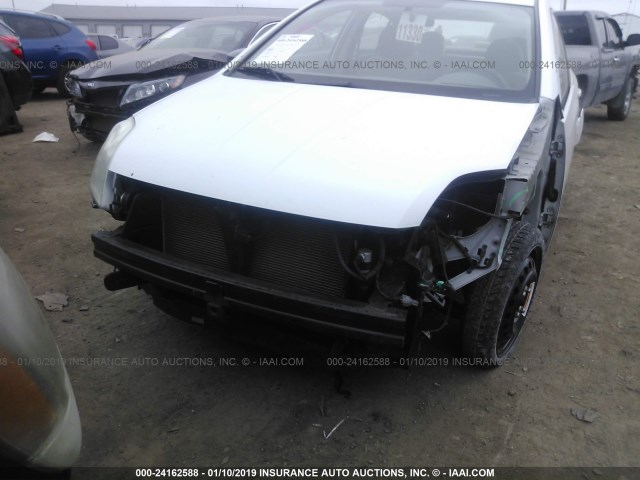 3N1AB61E38L729624 - 2008 NISSAN SENTRA 2.0/2.0S/2.0SL WHITE photo 6