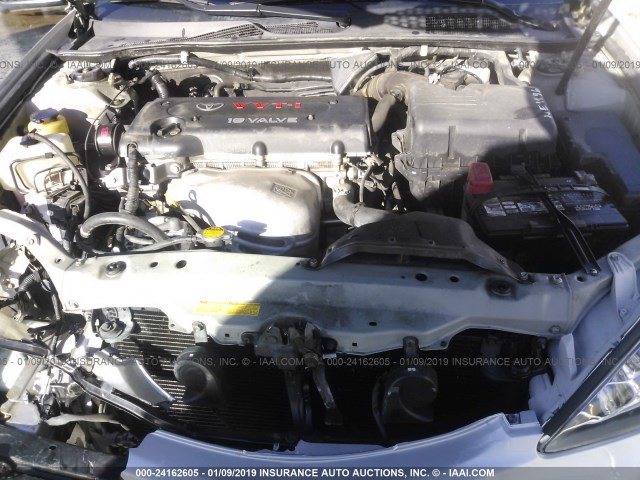 4T1BE32K92U011256 - 2002 TOYOTA CAMRY LE/XLE/SE SILVER photo 10