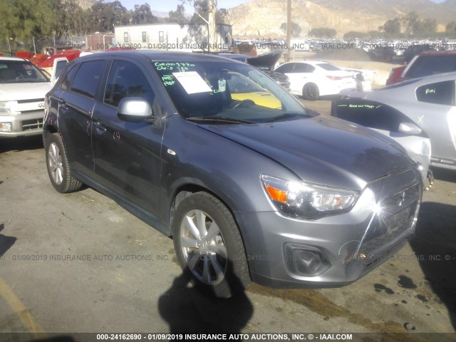 4A4AP3AU4EE003862 - 2014 MITSUBISHI OUTLANDER SPORT ES SILVER photo 1