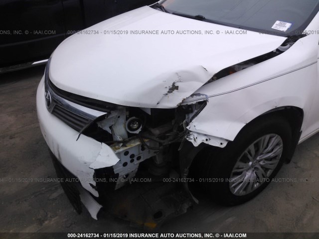 4T1BF1FK1CU551147 - 2012 TOYOTA CAMRY SE/LE/XLE WHITE photo 6