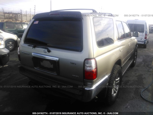 JT3GN86R620256865 - 2002 TOYOTA 4RUNNER SR5 GOLD photo 4