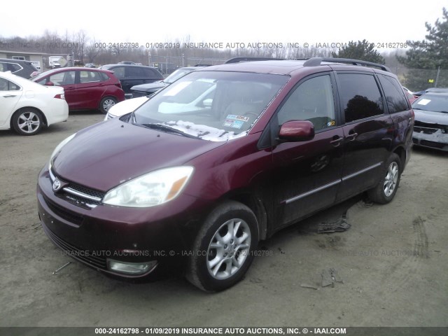 5TDBA22C34S004779 - 2004 TOYOTA SIENNA XLE/XLE LIMITED MAROON photo 2