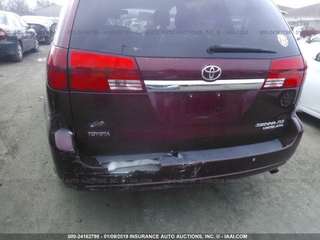 5TDBA22C34S004779 - 2004 TOYOTA SIENNA XLE/XLE LIMITED MAROON photo 6