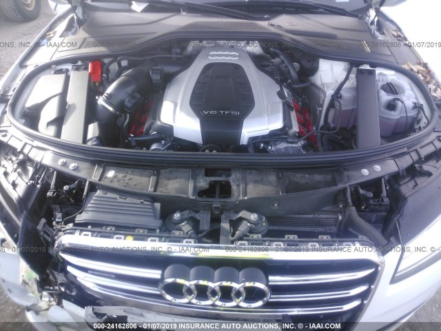 WAU3GAFD5FN034548 - 2015 AUDI A8 L QUATTRO WHITE photo 10