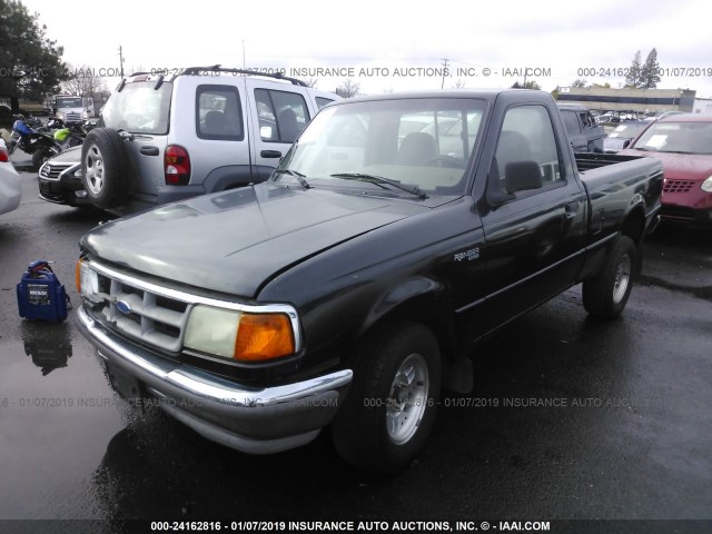 1FTCR10A9RUE82510 - 1994 FORD RANGER BLACK photo 2