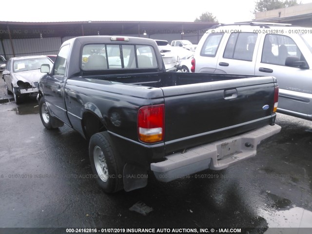 1FTCR10A9RUE82510 - 1994 FORD RANGER BLACK photo 3