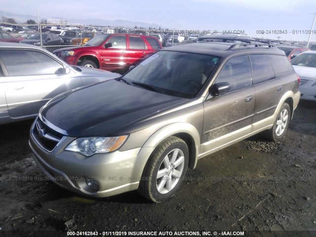 4S4BP61C187306042 - 2008 SUBARU OUTBACK 2.5I BROWN photo 2