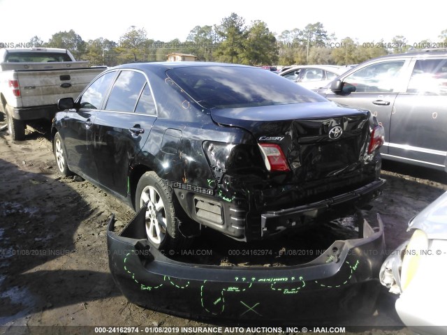 4T1BE46K48U244941 - 2008 TOYOTA CAMRY CE/LE/XLE/SE BLACK photo 3