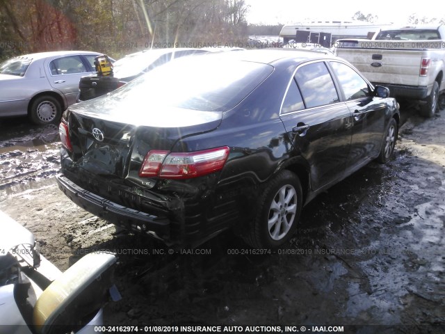 4T1BE46K48U244941 - 2008 TOYOTA CAMRY CE/LE/XLE/SE BLACK photo 4