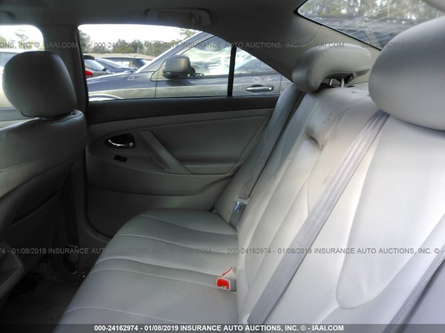 4T1BE46K48U244941 - 2008 TOYOTA CAMRY CE/LE/XLE/SE BLACK photo 8