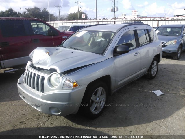 1J4NT4FB6AD608932 - 2010 JEEP COMPASS SPORT SILVER photo 2