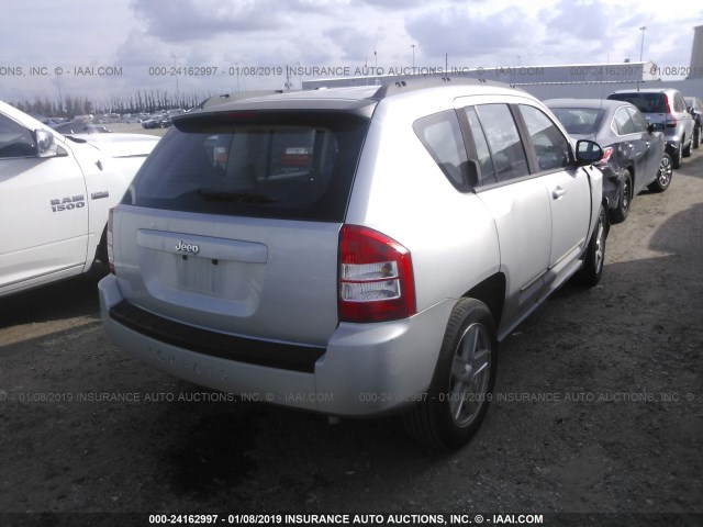 1J4NT4FB6AD608932 - 2010 JEEP COMPASS SPORT SILVER photo 4