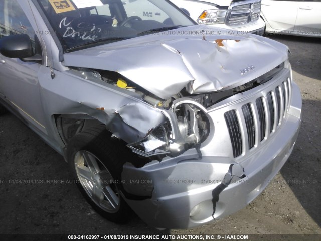 1J4NT4FB6AD608932 - 2010 JEEP COMPASS SPORT SILVER photo 6