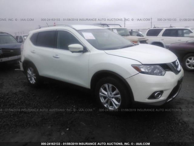 5N1AT2MK8FC891810 - 2015 NISSAN ROGUE S/SL/SV WHITE photo 1