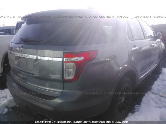 1FM5K7D81DGC81159 - 2013 FORD EXPLORER XLT GRAY photo 4