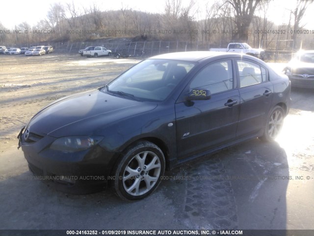 JM1BK323381158155 - 2008 MAZDA 3 S BLACK photo 2