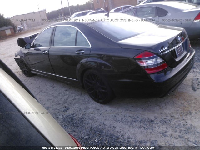 WDDNG71X38A226776 - 2008 MERCEDES-BENZ S 550 BLACK photo 3