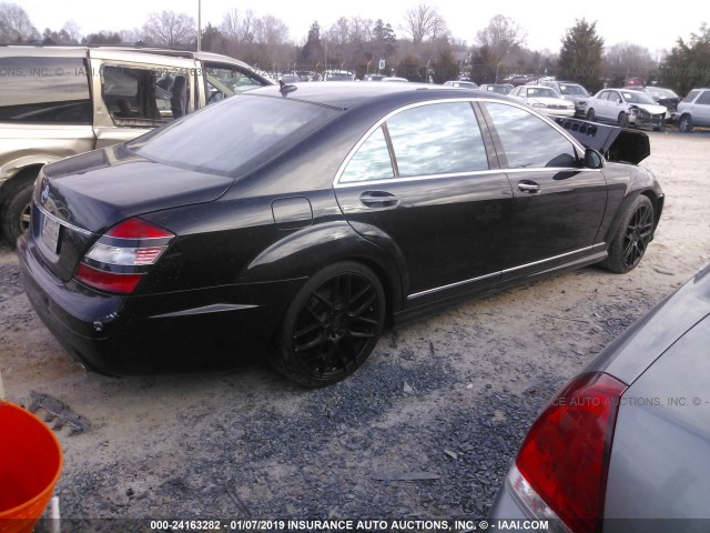 WDDNG71X38A226776 - 2008 MERCEDES-BENZ S 550 BLACK photo 4