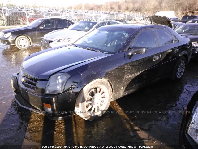 1G6DP577260182454 - 2006 CADILLAC CTS HI FEATURE V6 BLACK photo 2