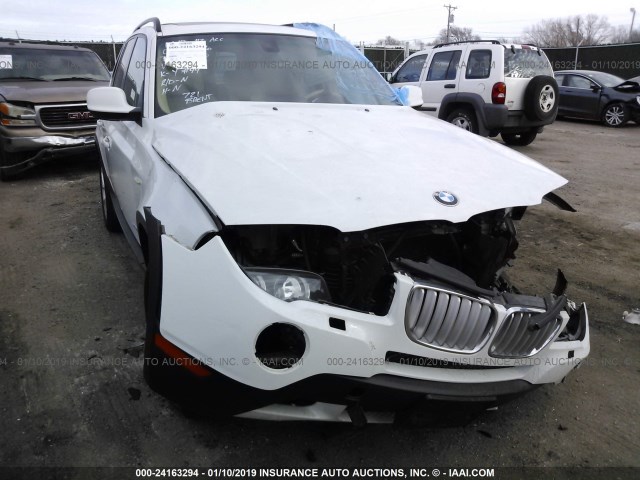 WBXPC9C42AWJ36950 - 2010 BMW X3 WHITE photo 1