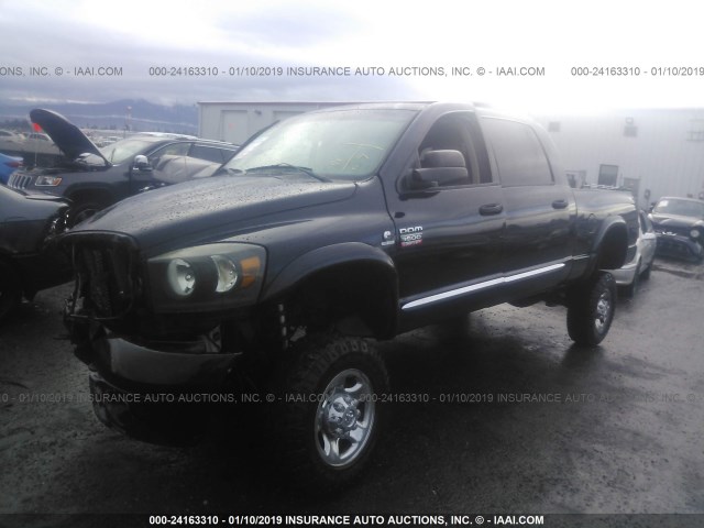 3D3MX39A47G841987 - 2007 DODGE RAM 3500 BLACK photo 2