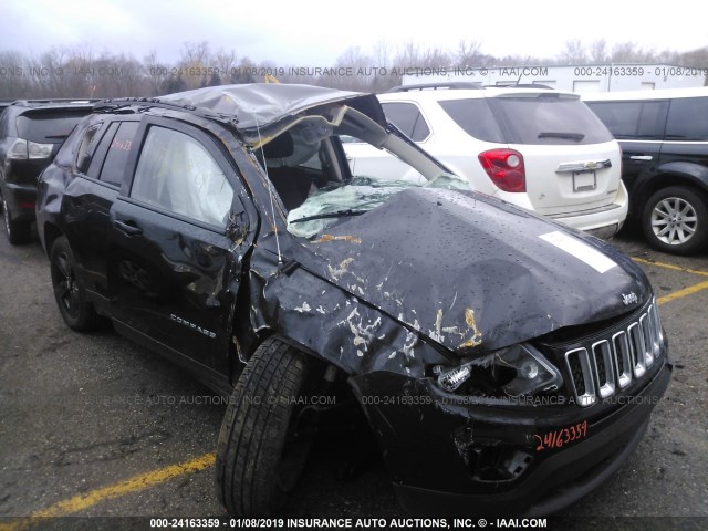 1C4NJDBB0GD670935 - 2016 JEEP COMPASS SPORT BLACK photo 1