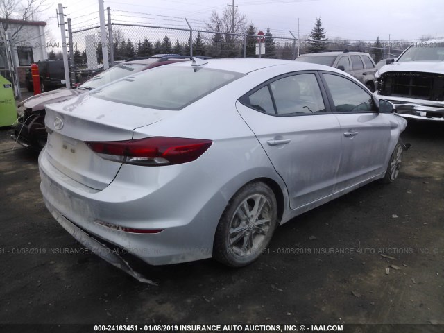 5NPD84LF0HH089147 - 2017 HYUNDAI ELANTRA SE/VALUE/LIMITED SILVER photo 4