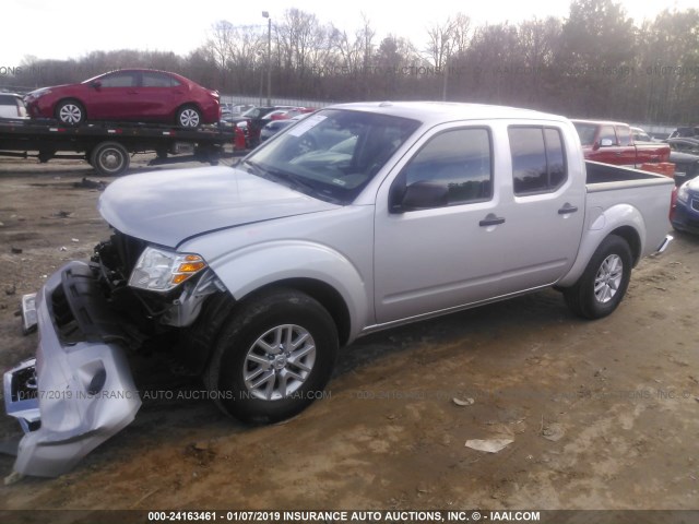 1N6AD0ER0GN763128 - 2016 NISSAN FRONTIER S/SV/SL/PRO-4X SILVER photo 2