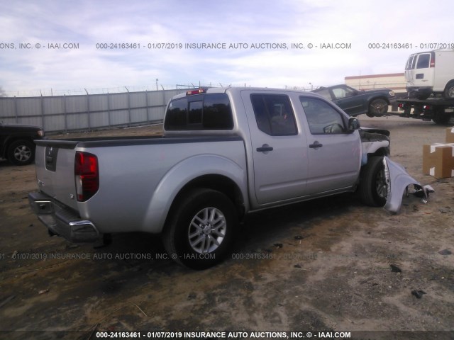 1N6AD0ER0GN763128 - 2016 NISSAN FRONTIER S/SV/SL/PRO-4X SILVER photo 4