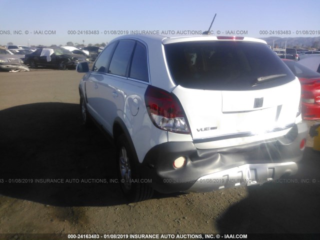 3GSCL33P88S567225 - 2008 SATURN VUE XE WHITE photo 3