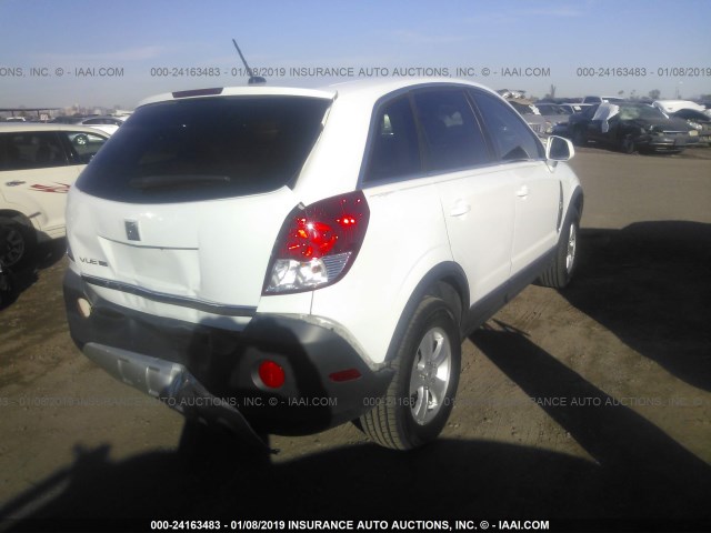 3GSCL33P88S567225 - 2008 SATURN VUE XE WHITE photo 4