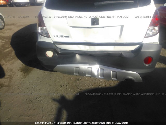 3GSCL33P88S567225 - 2008 SATURN VUE XE WHITE photo 6