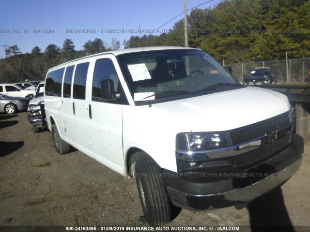 1GAZG1FG3E1131446 - 2014 CHEVROLET EXPRESS G3500 LT WHITE photo 1