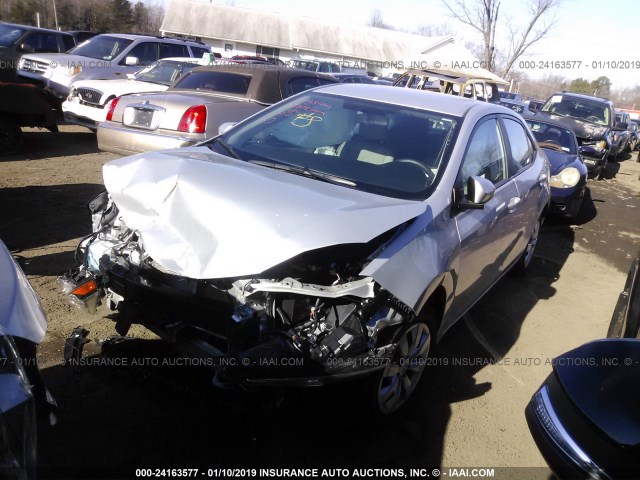 2T1BURHE1GC580649 - 2016 TOYOTA COROLLA L/LE/LE PLS/PRM/S/S PLS SILVER photo 2