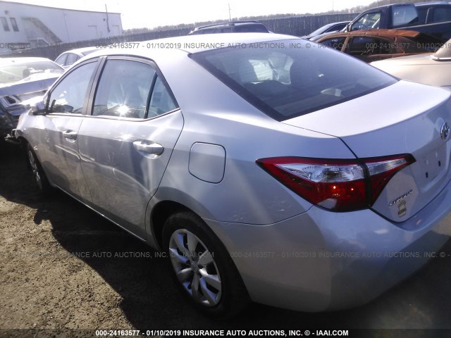 2T1BURHE1GC580649 - 2016 TOYOTA COROLLA L/LE/LE PLS/PRM/S/S PLS SILVER photo 3
