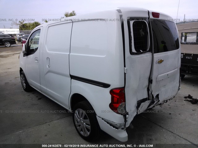 3N63M0YN0HK715511 - 2017 CHEVROLET CITY EXPRESS LS WHITE photo 3