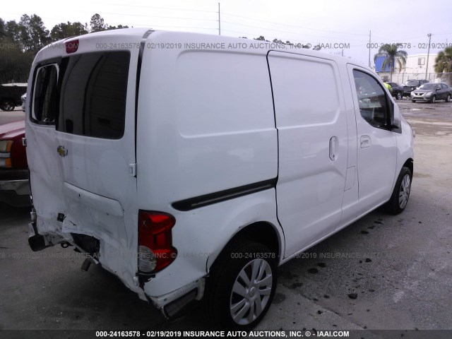 3N63M0YN0HK715511 - 2017 CHEVROLET CITY EXPRESS LS WHITE photo 4