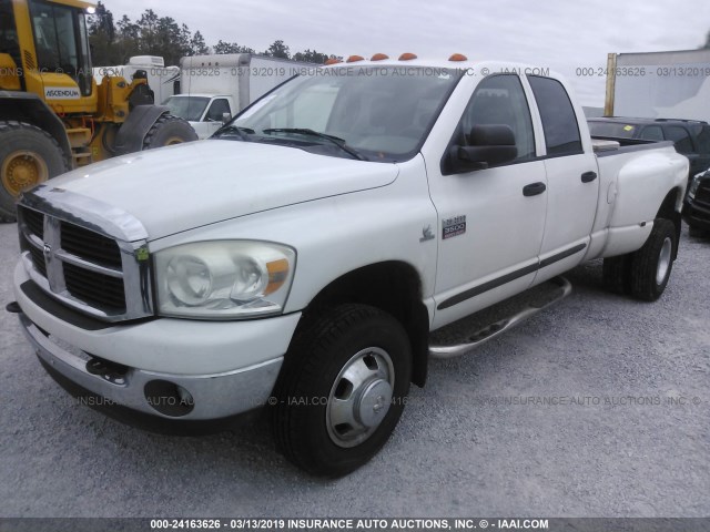 3D7MX48C67G736293 - 2007 DODGE RAM 3500 ST/SLT WHITE photo 2