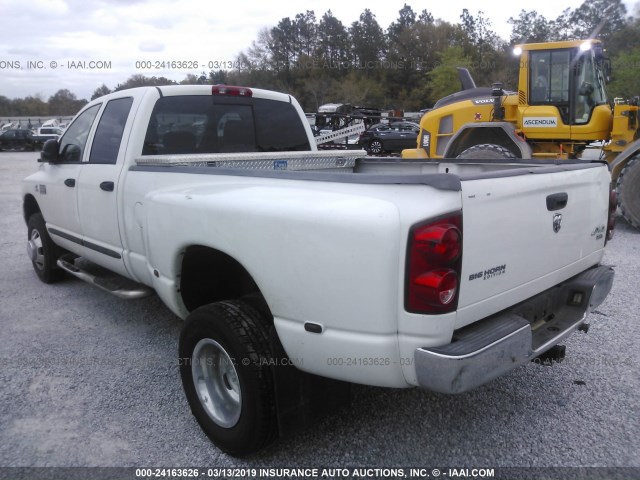 3D7MX48C67G736293 - 2007 DODGE RAM 3500 ST/SLT WHITE photo 3