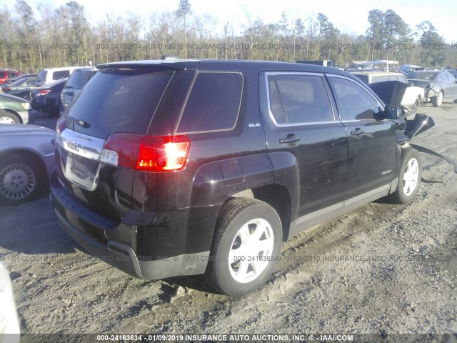 2GKALMEKXF6157794 - 2015 GMC TERRAIN SLE BLACK photo 4