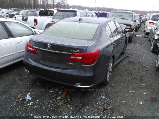 JH4KC1F30EC004402 - 2014 ACURA RLX BLACK photo 4