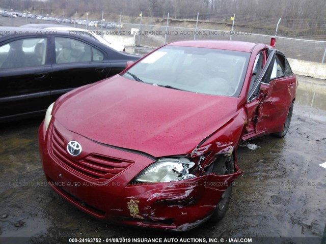 4T1BK46K87U029361 - 2007 TOYOTA CAMRY NEW GENERAT LE/XLE/SE RED photo 2