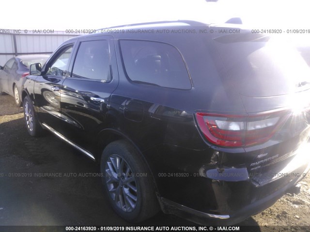 1C4RDJEG4EC267624 - 2014 DODGE DURANGO CITADEL BLACK photo 3