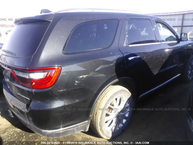 1C4RDJEG4EC267624 - 2014 DODGE DURANGO CITADEL BLACK photo 4