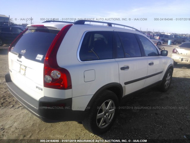 YV1CY592551191045 - 2005 VOLVO XC90 WHITE photo 4