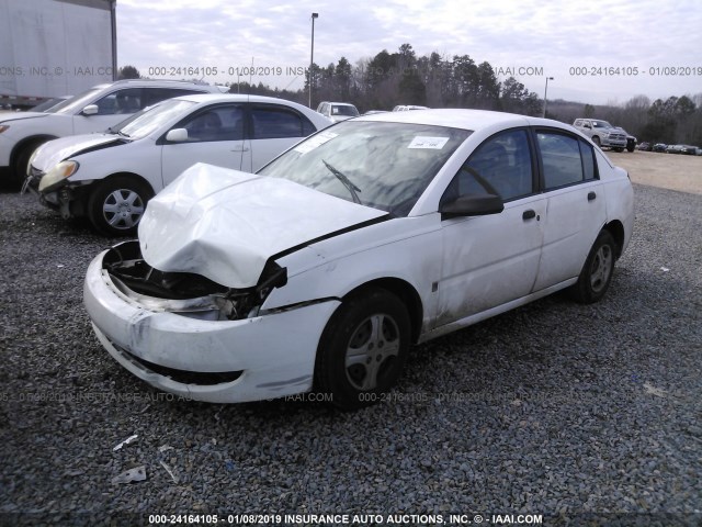 1G8AG52F54Z123710 - 2004 SATURN ION LEVEL 1 WHITE photo 2