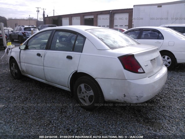 1G8AG52F54Z123710 - 2004 SATURN ION LEVEL 1 WHITE photo 3